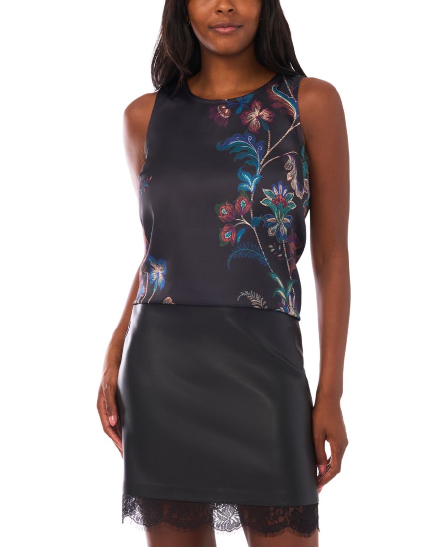 

Женская майка без рукавов с вырезом на спине Vince Camuto, Purple Dusk