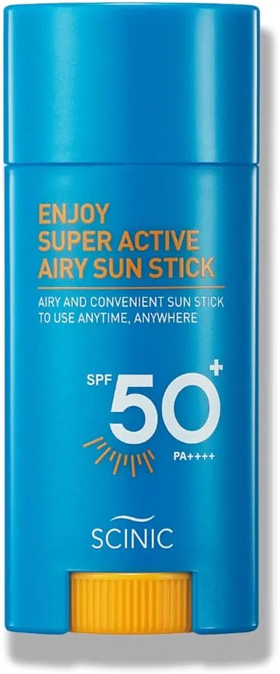 Солнцезащитный стик SCINIC ENJOY Super Active Airy Sun Stick SPF50+ PA++++ 15 г Shinbee