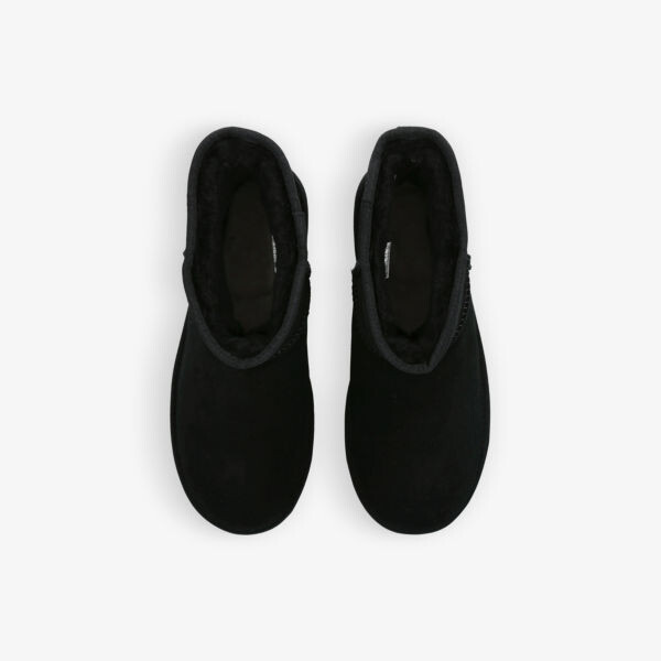 Классические мини-замшевые ботинки на платформе Ugg, черный — фото 2