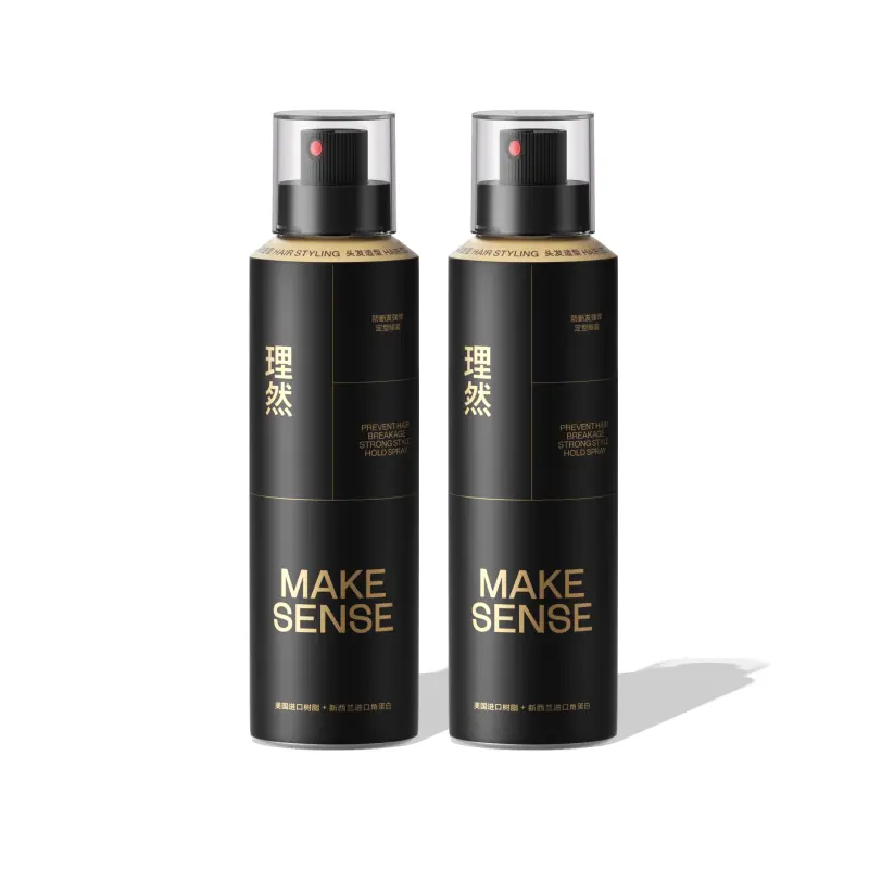 MAKE ESSENCE Антиломающий прочный быстросохнущий black gold спрей для укладки волос долговременная фиксация с легким смыванием — фото 4