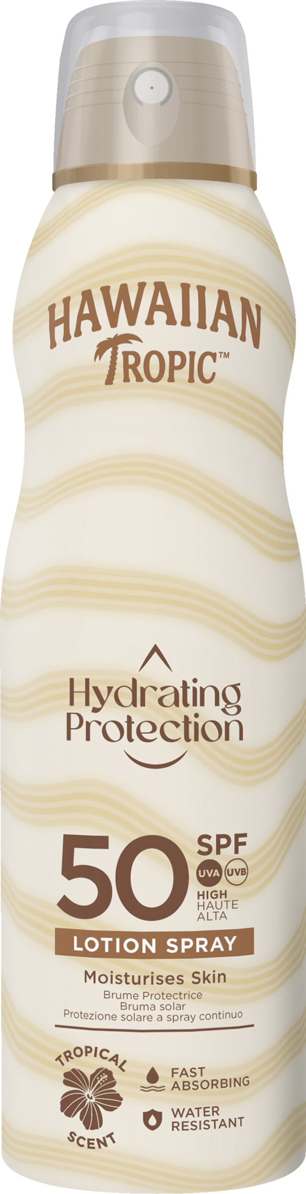 

Солнцезащитный крем Hawaiian Tropic Hydrating Protection C-Spray LSF50