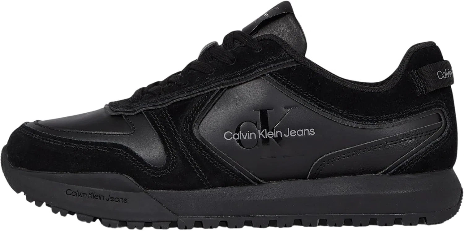 Мужские кроссовки Calvin Klein Toothy Irregular Lines Ym0ym00624 для бега Calvin Klein Jeans, Black Triple Black