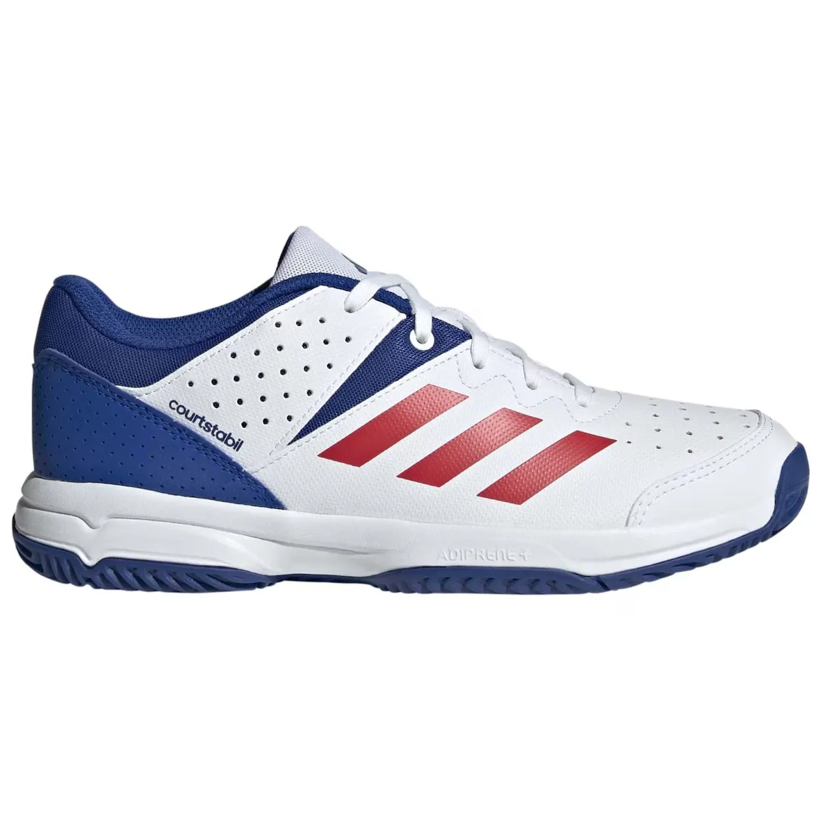 

COURT STABIL JR детские гандбольные кроссовки Adidas, белый/синий