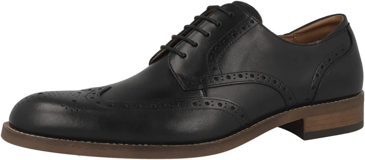 Мужские туфли на шнуровке Clarks Craft Remi Tip, Black — фото 4