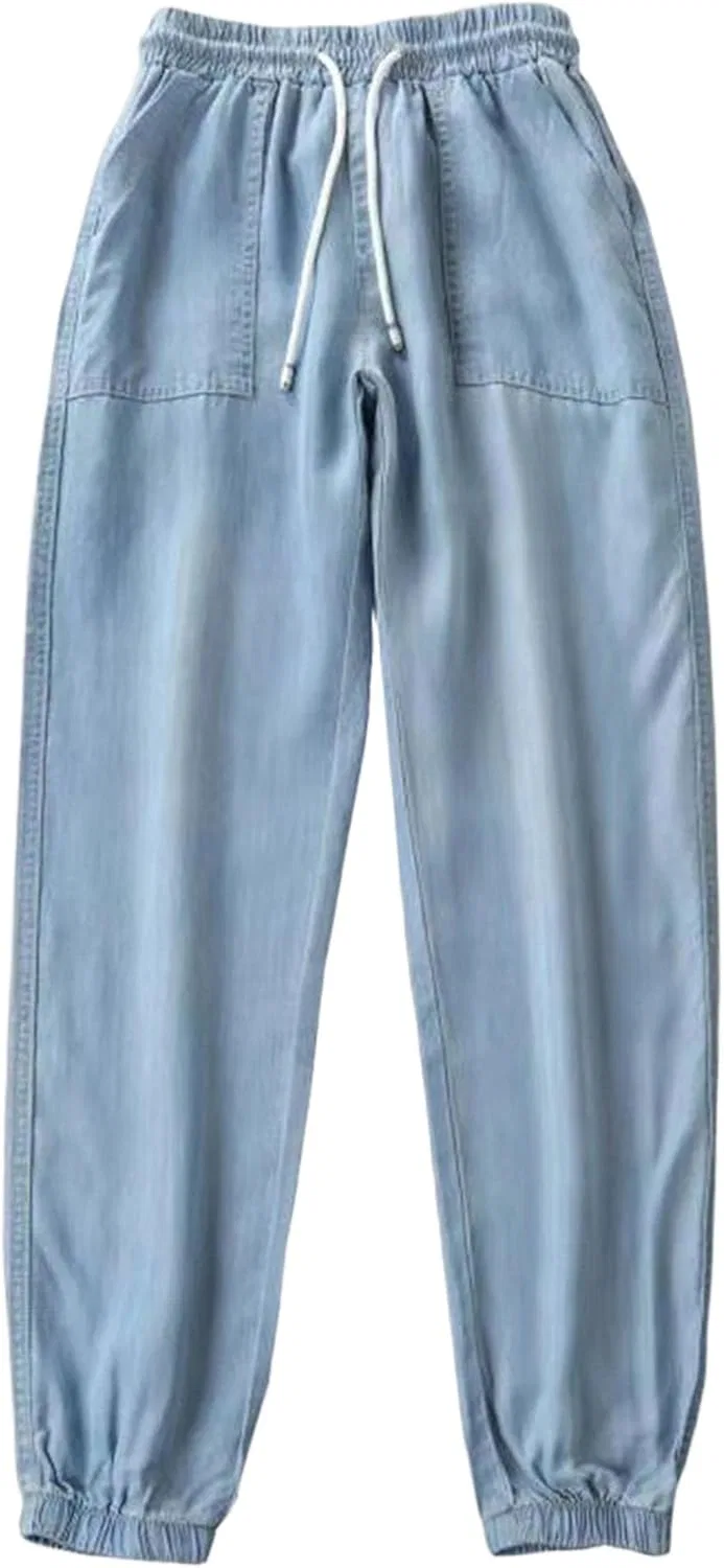 Джинсы свободные, низкая посадка, Light Blue