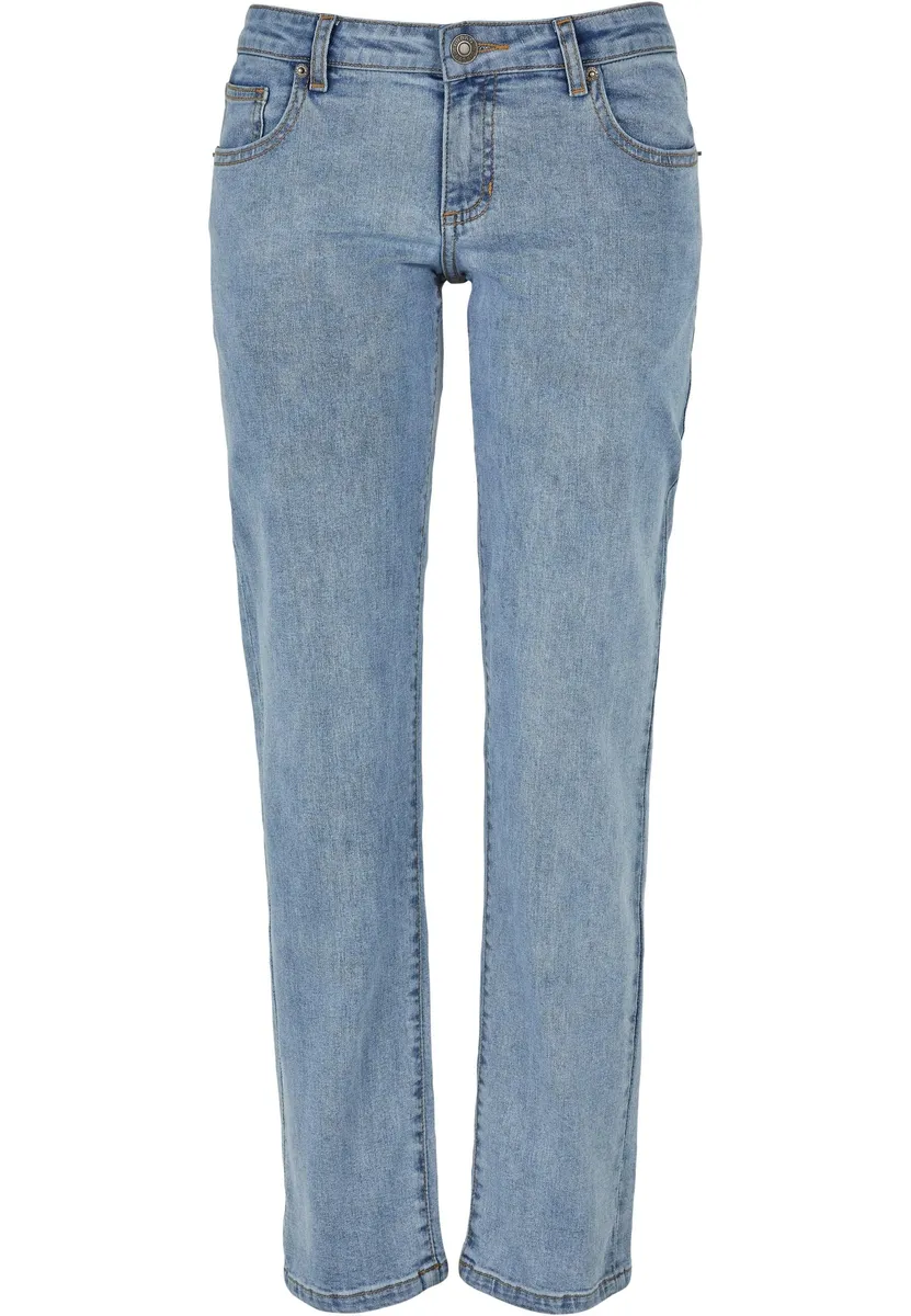 

Удобные джинсы URBAN CLASSICS " Urban Classics Women's Ladies Low Waist Straight Denim Pants" (1 шт.), голубой