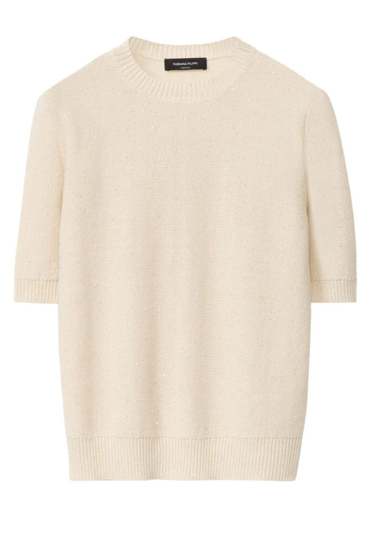 

Мягкий трикотажный топ Fabiana Filippi, Neutrals