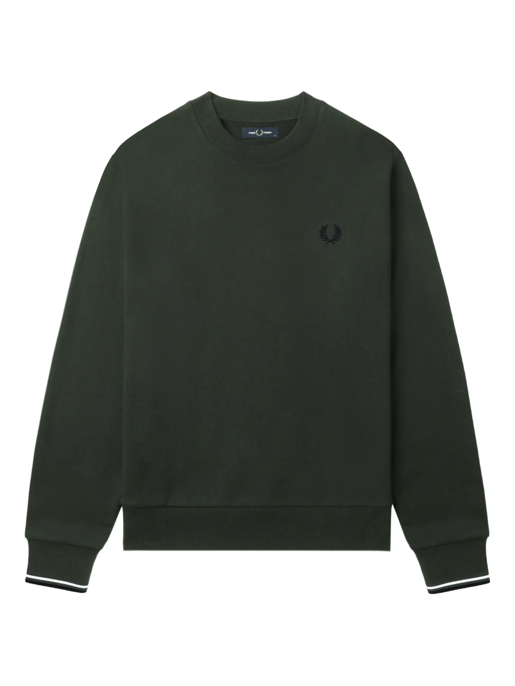 

Свитер с вышитым логотипом Fred Perry, зеленый