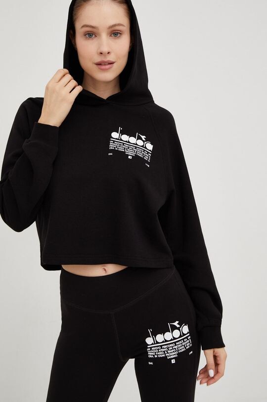 

Толстовка из хлопка Diadora, черный
