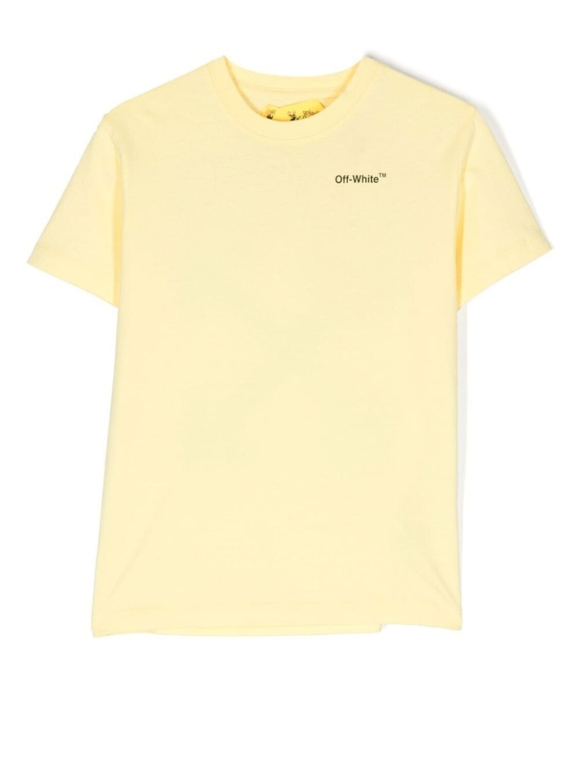 

Off-White Kids футболка с логотипом, желтый