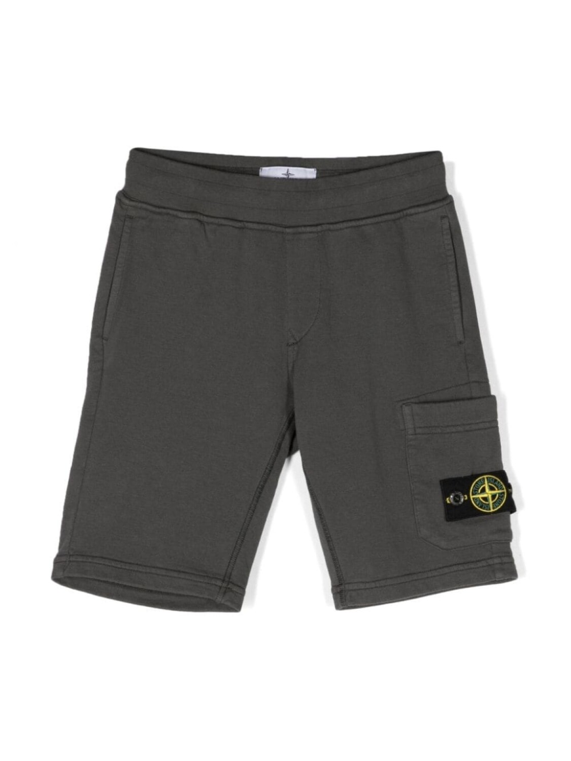 

Stone Island Junior спортивные брюки с нашивкой Compass, серый