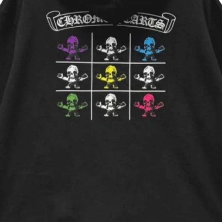 Толстовка Foti Tic Tac Toe с молнией Chrome Hearts, черный — фото 3