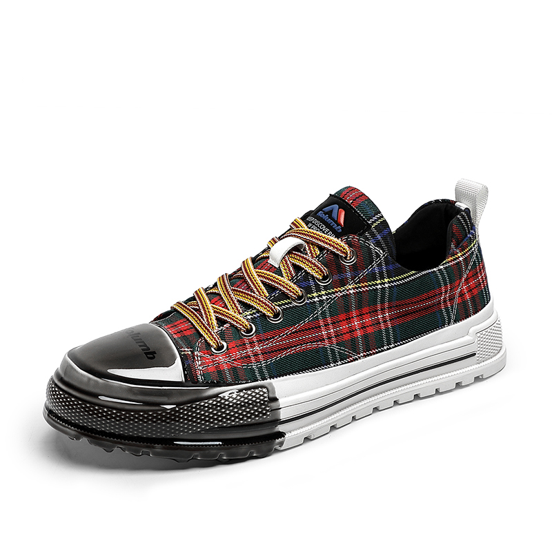 

Кеды KOLUMB Abrasion Resistant, Breathable, Lightweight Low Top Canvas Shoes Men's, черный/зеленый