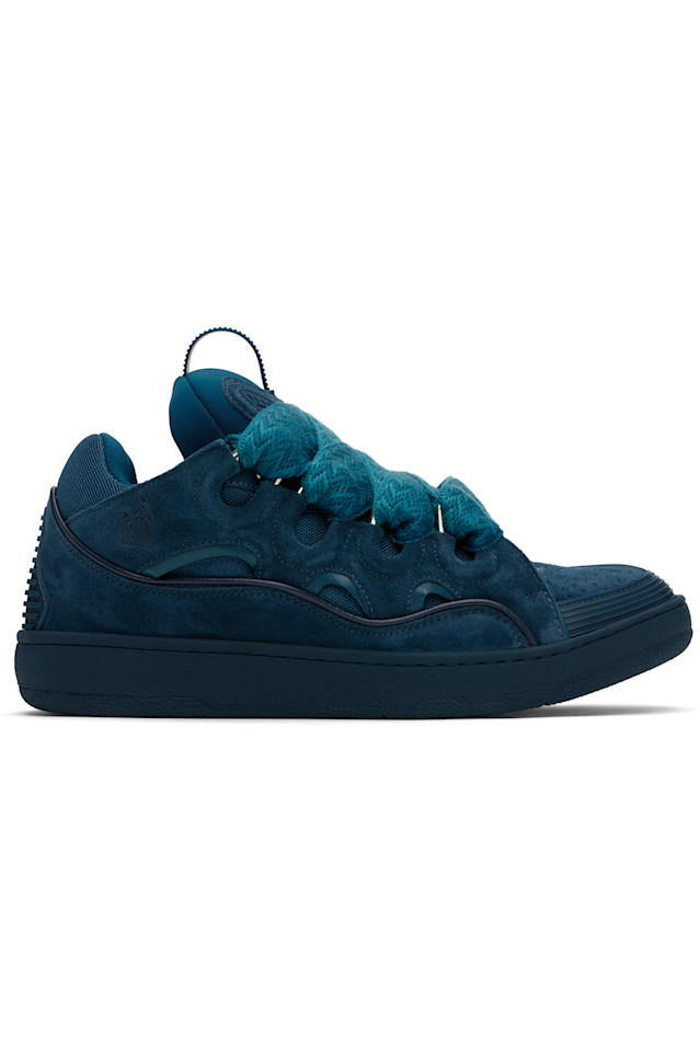 

Кожаные кроссовки Curb Lanvin, синий