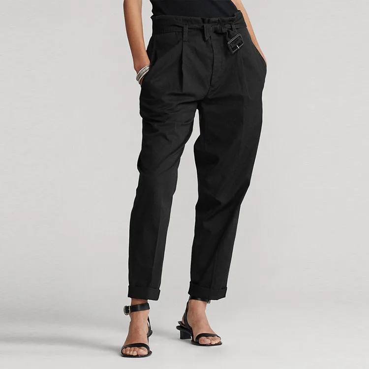Polo Ralph Lauren Брюки женские Casual черные SS21 — фото 4