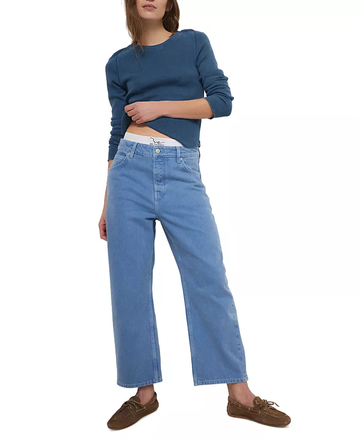 

Женские джинсы Deep Trance Dropped Boyfriend Free People, синий