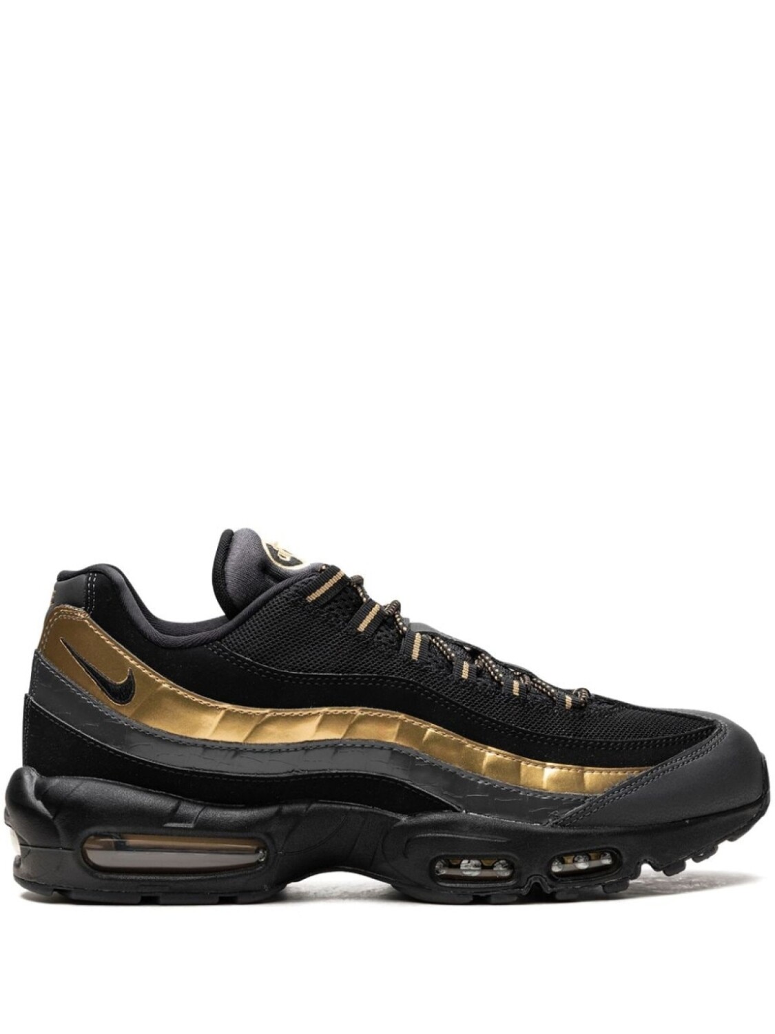 

Nike кроссовки Air Max 95 Premium Black/Metallic Gold/Anthracite, черный