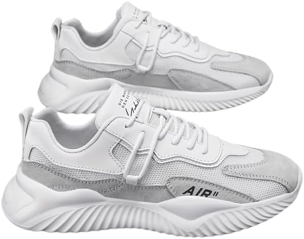 

Дышащие и износостойкие мужские кроссовки на шнуровке, легкие мужские повседневные спортивные обувь Azttoztto, белый