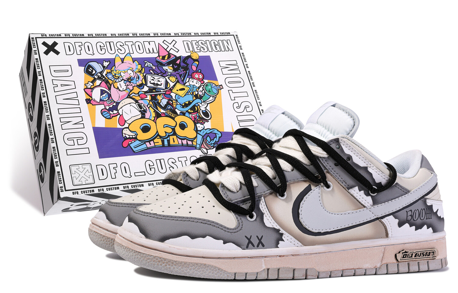 

Кроссовки Nike Dunk Skateboard Shoes Men Low-Top Gray, Серый, Кроссовки Nike Dunk Skateboard Shoes Men Low-Top Gray