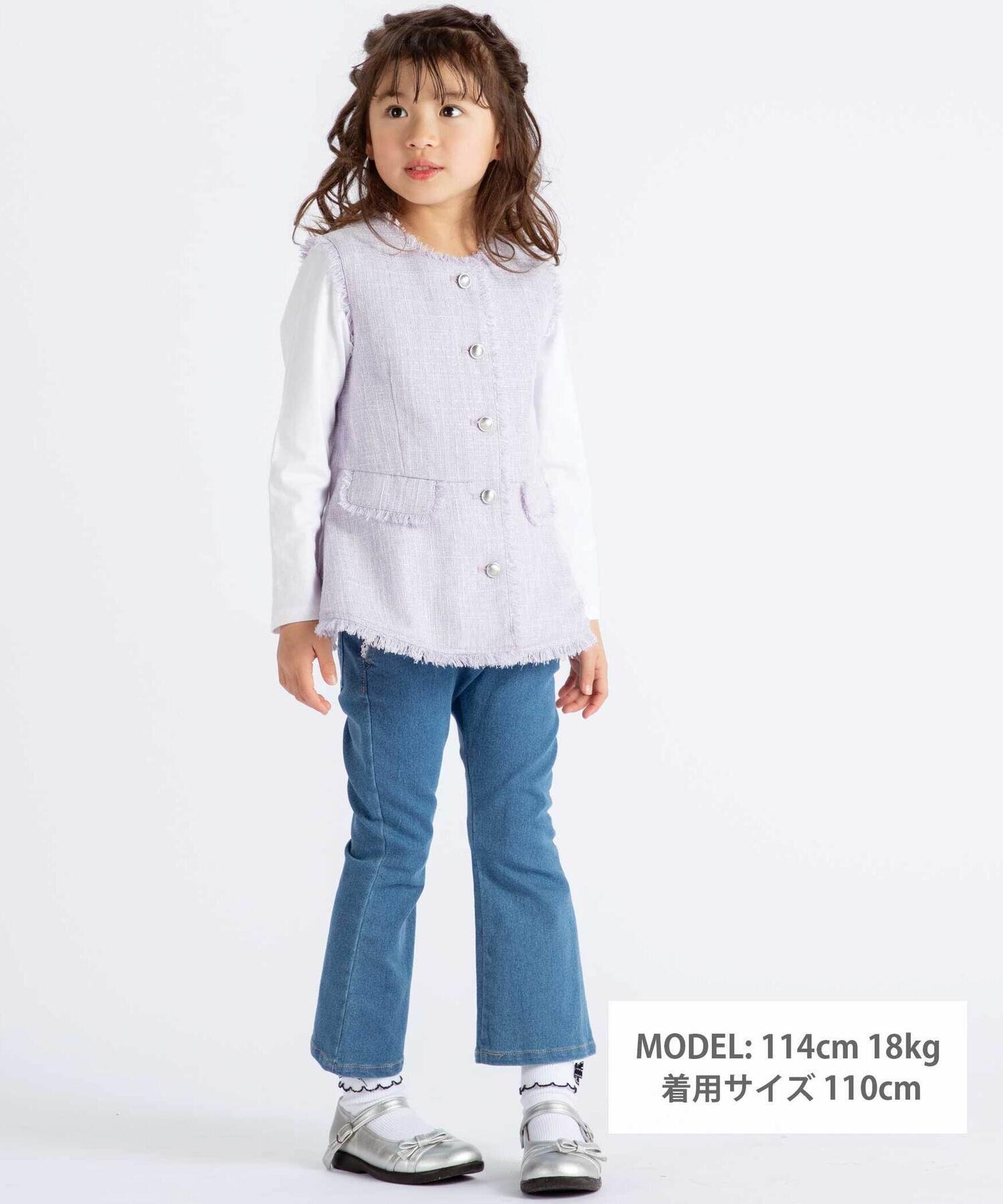 Длинные джинсы-клеш из джоггеры (90–160 см) BeBe, Blue — фото 2