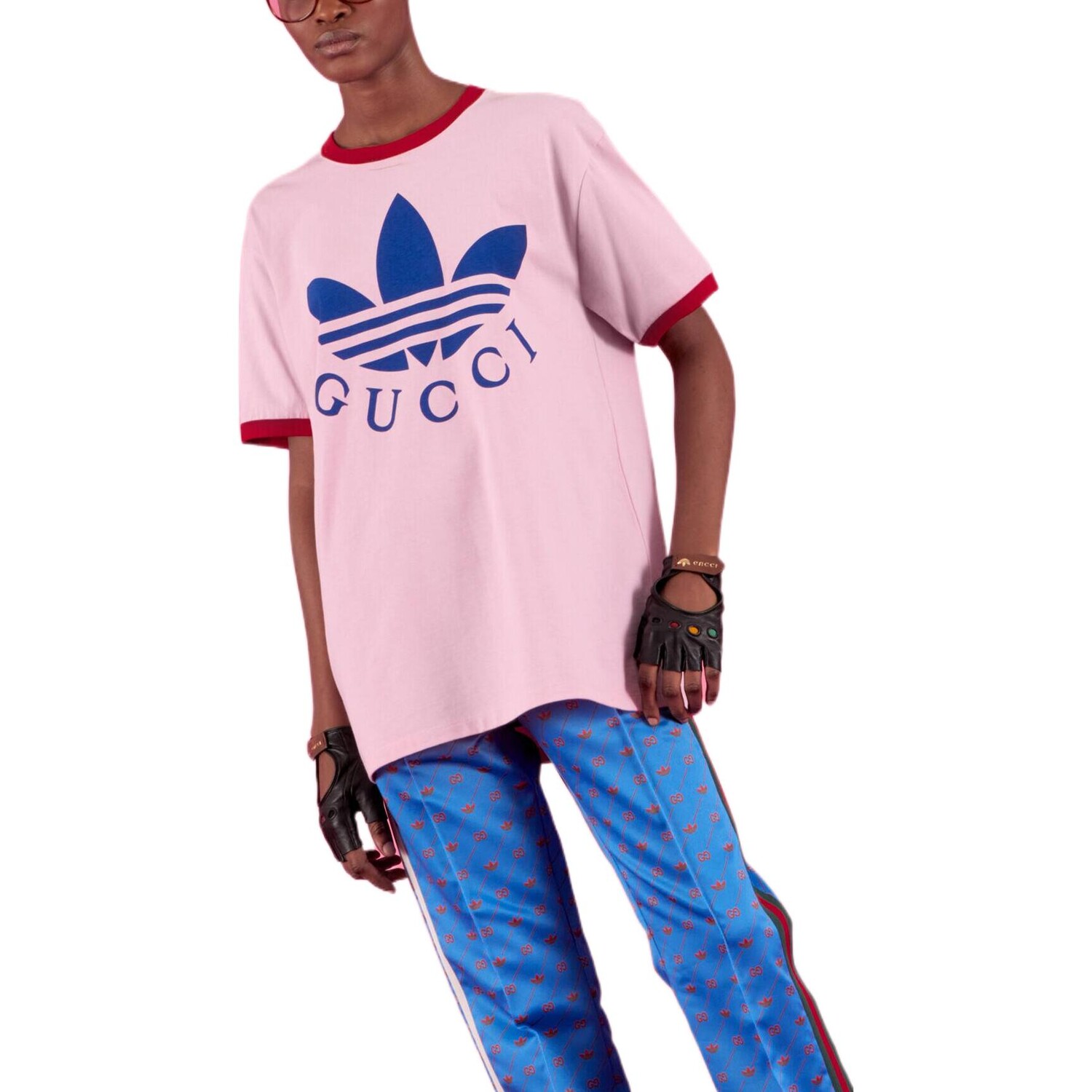 Футболка женская Adidas Originals X Gucci, розовый — фото 3