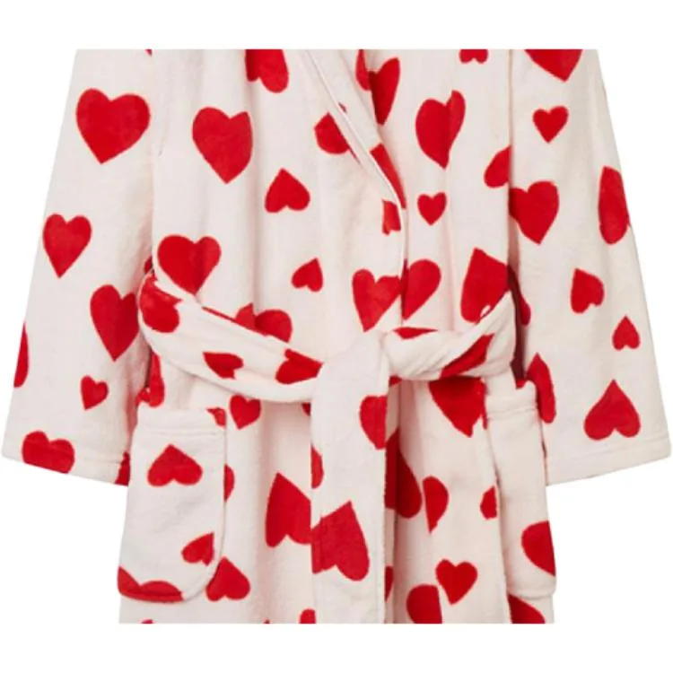 Женский халат для сна Victoria's Secret, White Heart Print — фото 3