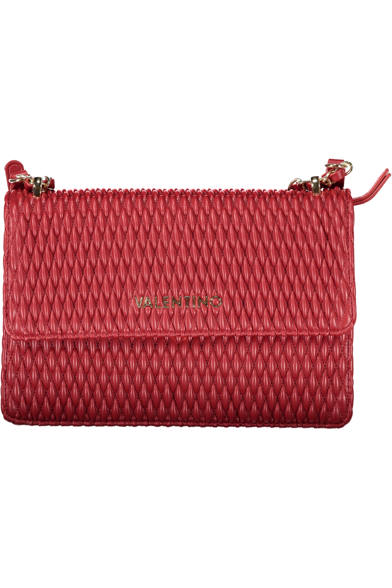 

Сумка женская Valentino с плетеным узором, красный / золотой