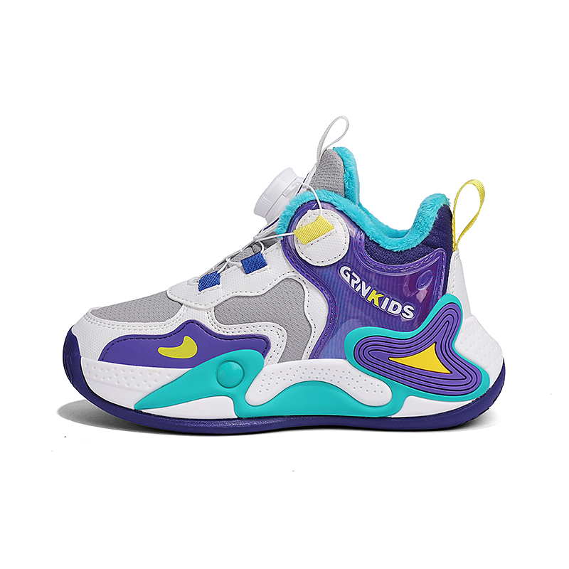 

Детские баскетбольные кроссовки K-bird, белый/серый/зеленый