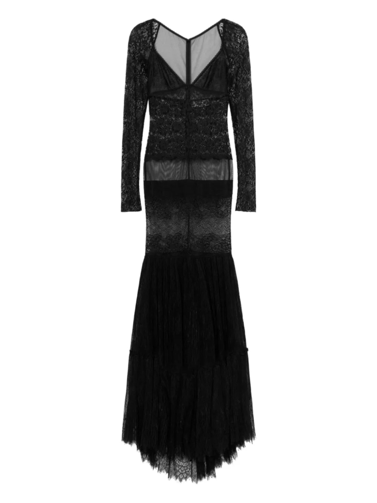 

Blumarine платье с кружевными вставками, черный