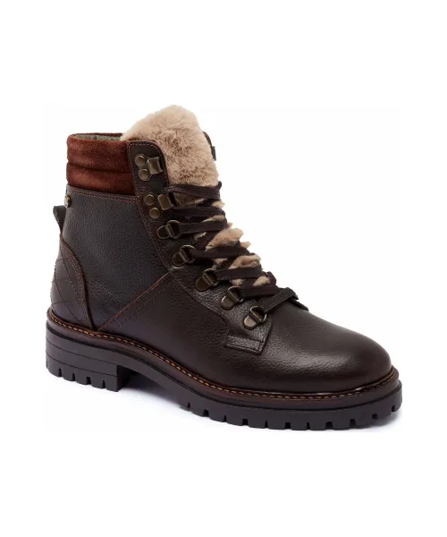 Ботильоны из кожи Бамбург Barbour, коричневый