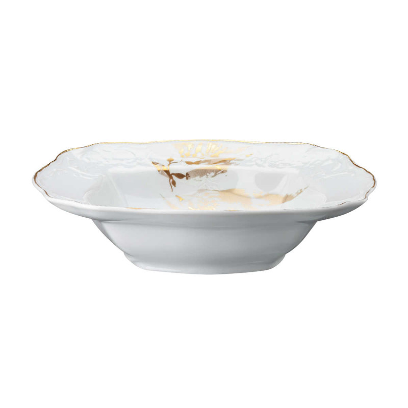 

Миска Heritage Midas, средняя d: 30 см / 1,60 л Rosenthal, белое золото