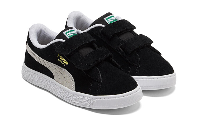 Детские замшевые кроссовки для крикета Puma Kids, Black and White — фото 3