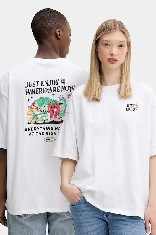 

Хлопковая футболка Kaotiko, белый