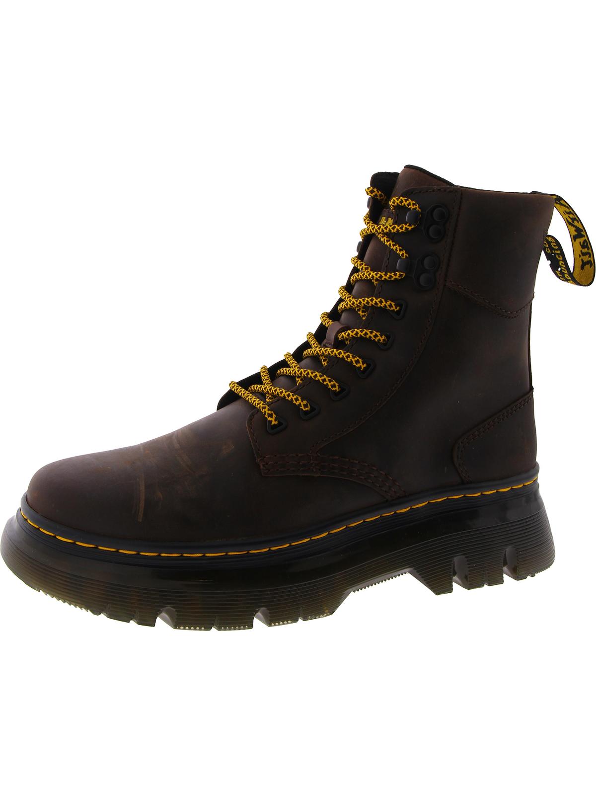 

Tarik Мужские ботинки на платформе с круглым носком и шнуровкой Dr. Martens, темно-коричневый