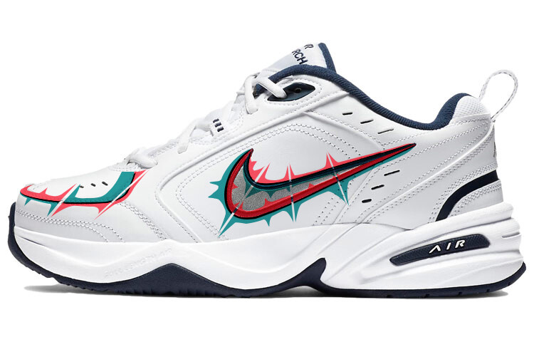 

Кроссовки Nike Air Monarch 4 Chunky Sneakers Unisex Low-Top Blue White, белый