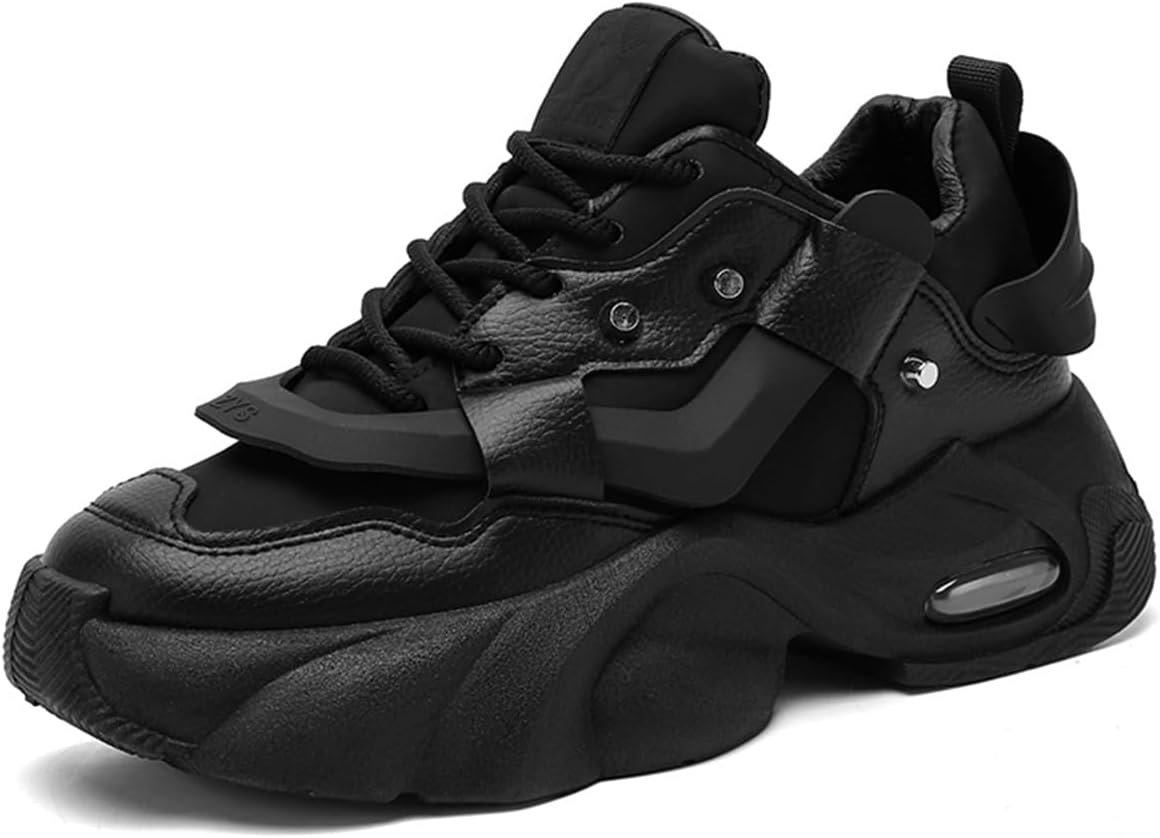 

Мужские дышащие повседневные кроссовки, легкие, противоскользящие с амортизирующей стелькой Lanverth, черный