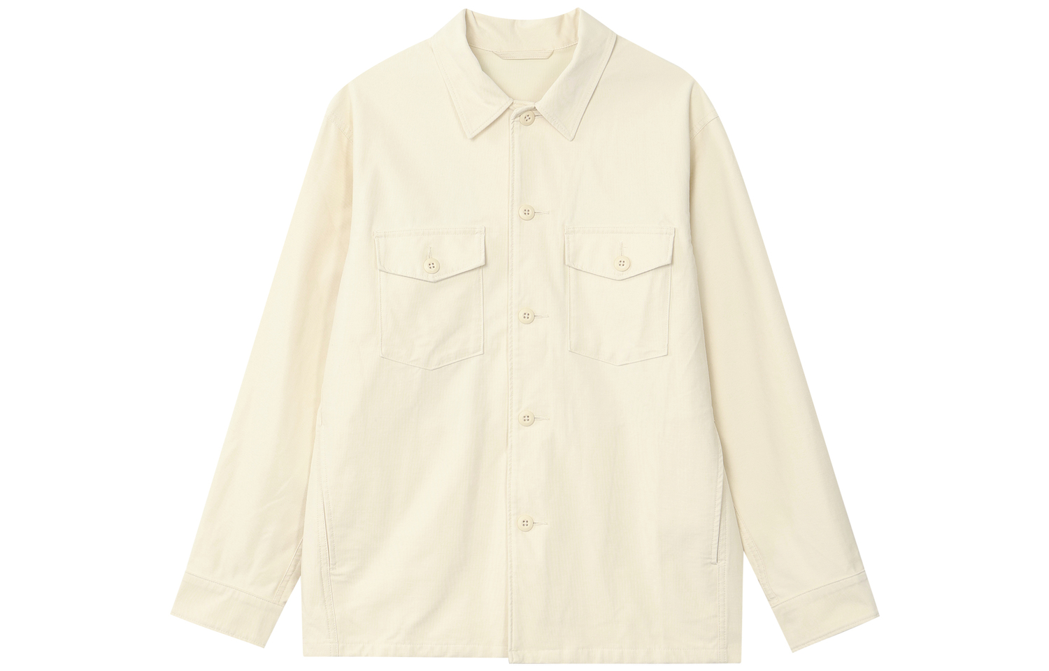 UNIQLO Куртка унисекс цвета слоновой кости, Ivory — фото 3