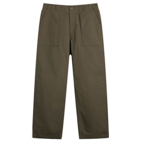 

Тяжелые брюки рипстоп инженерного покроя Engineered Garments, оливковые