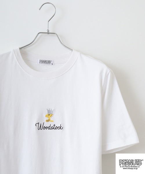 

Футболка с коротким рукавом, принт Woodstock PEANUTS, белый