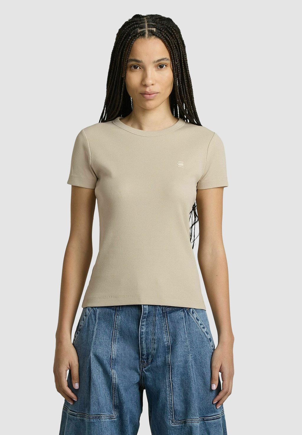

Базовая футболка CAP SLEEVE G-STAR, бежевый