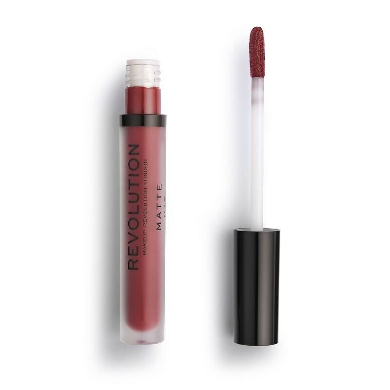 

Makeup Revolution, Матовая, жидкая помада 147 Вампир, 3 мл