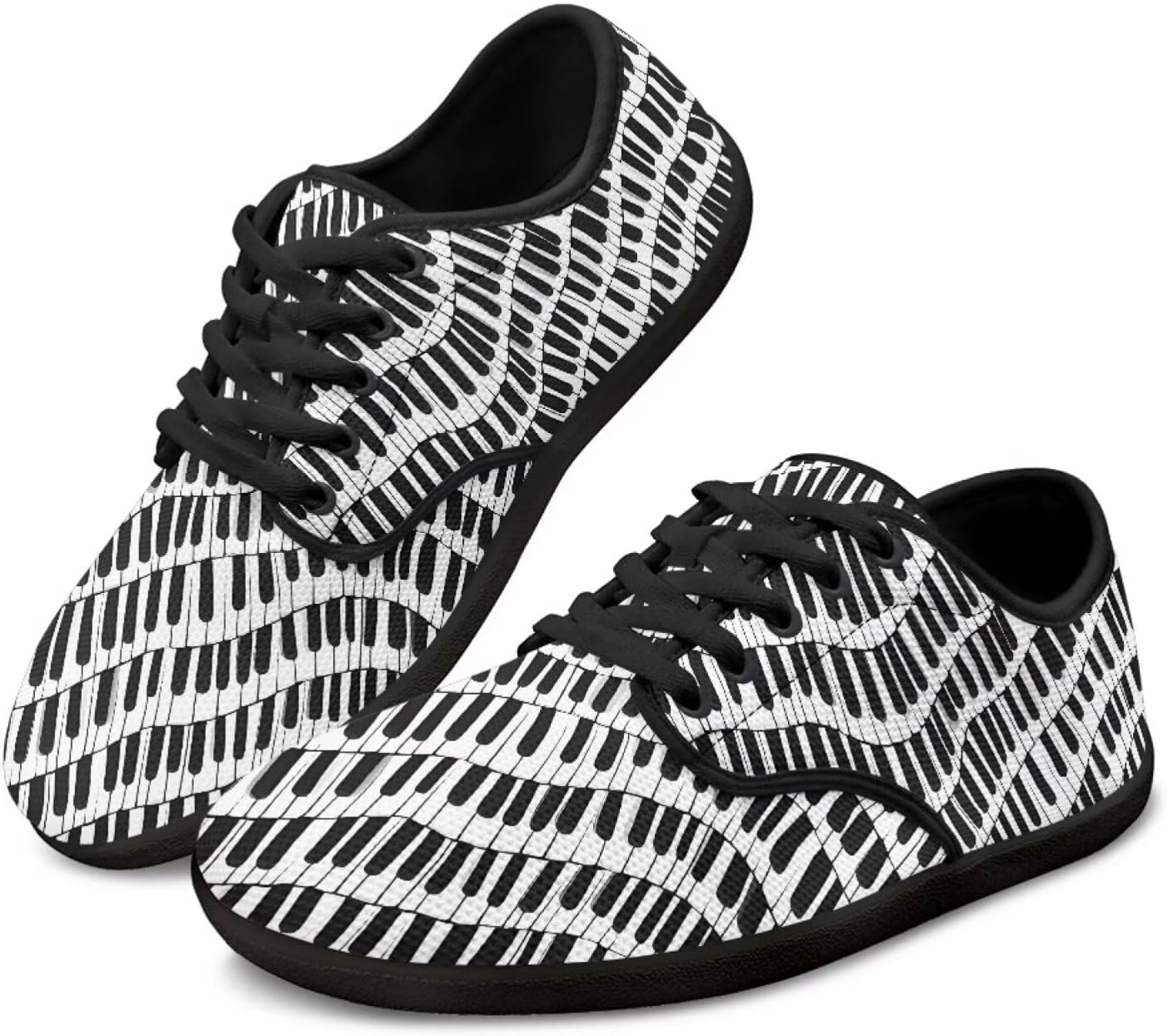 

Мужские кроссовки для ходьбы Jeiento Music Theme Hike Barefoot Shoes, женские и мужские кроссовки Grounded Footwear Barefoot, Piano Keyboard