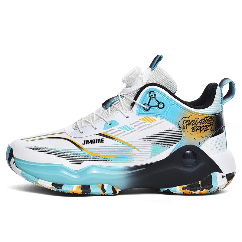 

King Jinmai Скользоустойчивые высокие кеды мужские White Sea Blue, цвет White Sea Blue