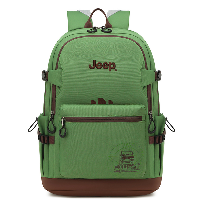 

Jeep Полиэстеровый рюкзак Regular Unisex зеленый Black/Gray Yellow