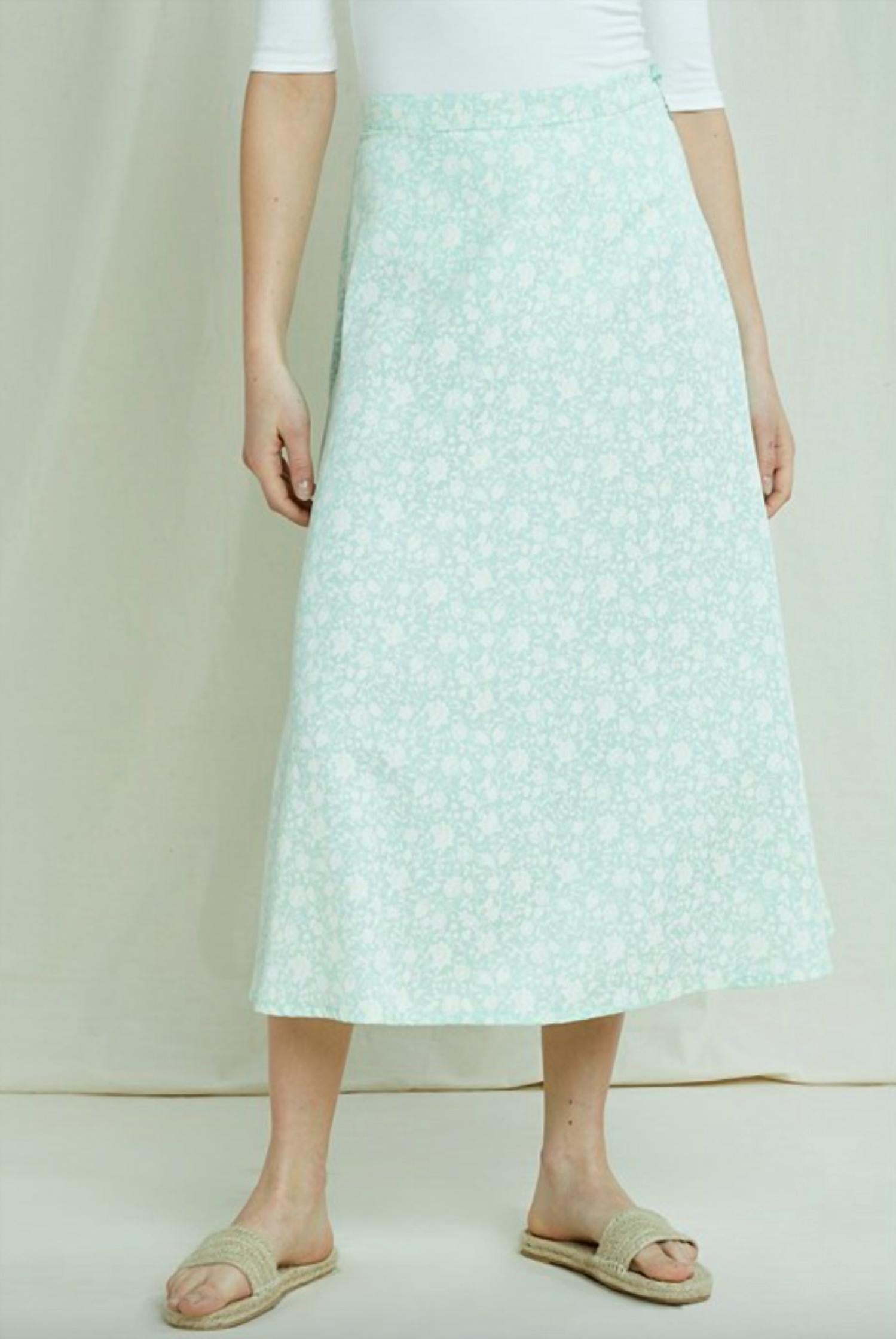 

Юбка Alison Floral в синем цвете People Tree