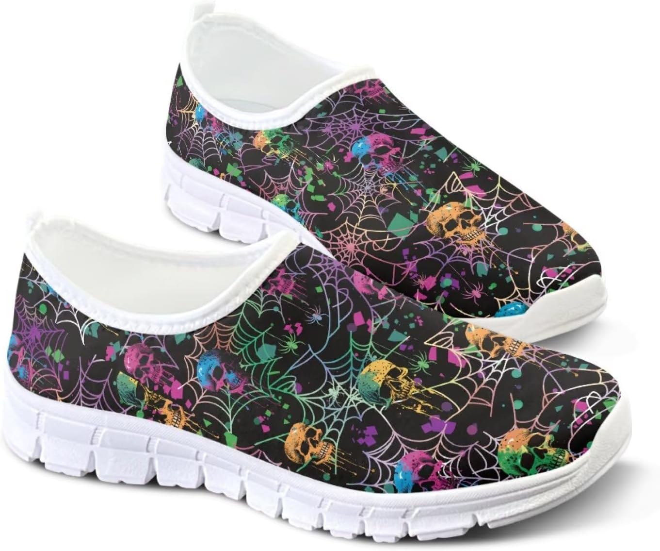 

Удобные женские прогулочные кроссовки, унисекс, повседневная мода, стильные кроссовки Fonplted, Spider Web Print