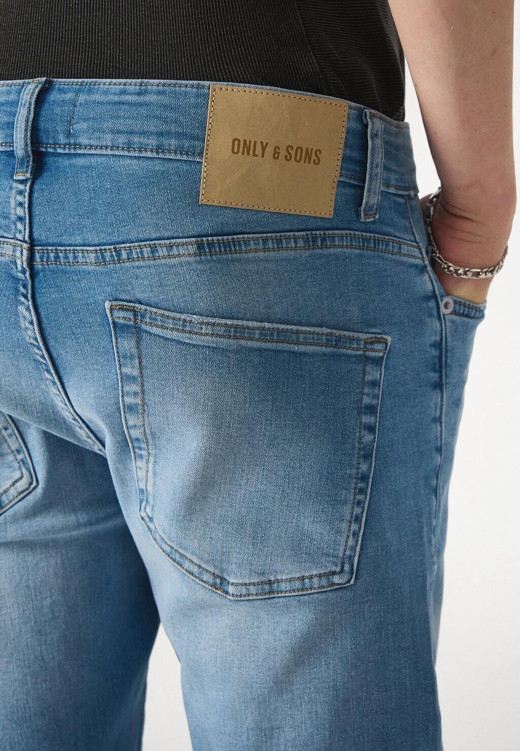 

Джинсы скинни ONSWEFT REGULAR FIT Only & Sons, светло-голубой деним