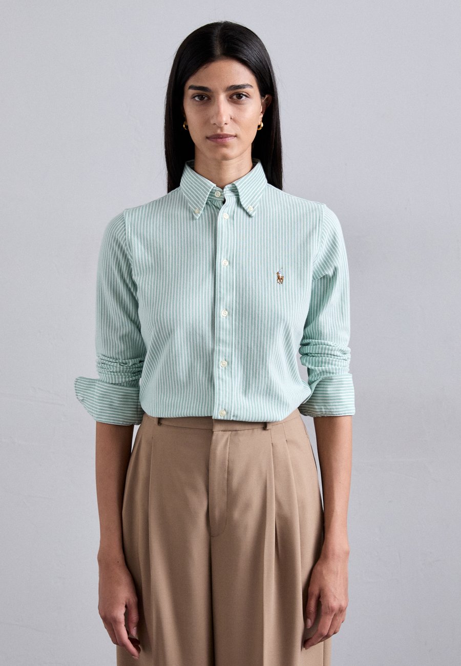 

Блуза Polo Ralph Lauren LONG SLEEVE BUTTON FRONT, Haven Green/White/Green