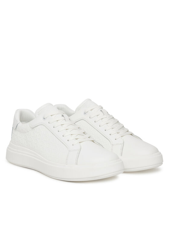 Кроссовки Chunky Low Top Lace Up Mono HM0HM01970 Calvin Klein, белый — фото 2