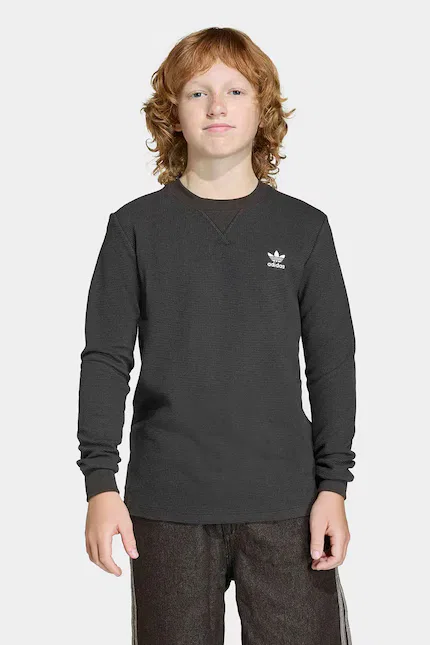 Лонгслив детский с принтом Adidas Originals, черный